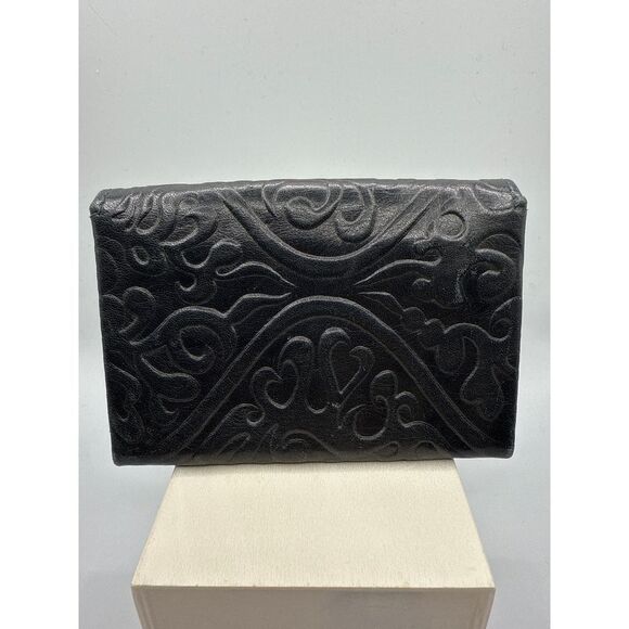 Kenneth Cole Black‎ Embossed Leather Micro Wallet Coin Purse Credit Card … - Picture 2 of 8